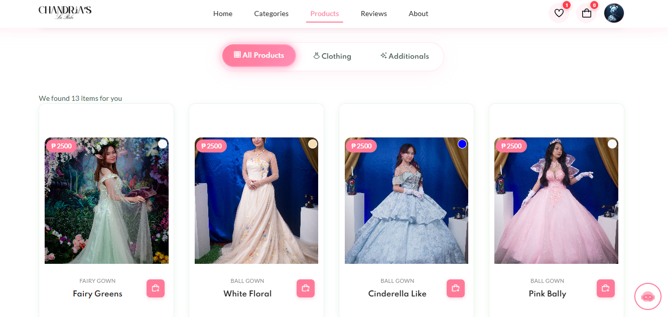 Gowns Rental Platform Preview